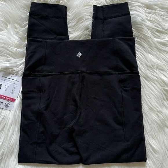 Athleta Girl Natural Play Stash Black Tight - Picture 3 of 5